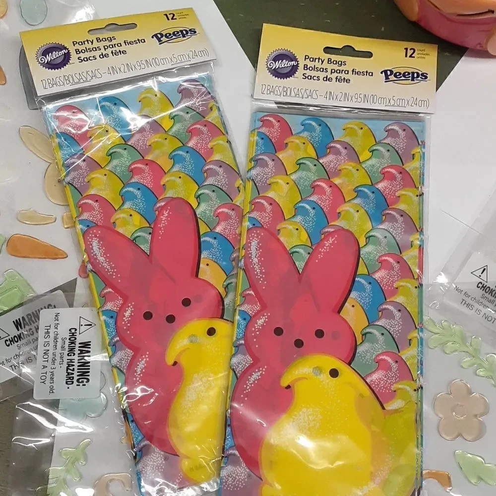 Huge Peeps themed Easter‎ Basket, blow mold bucket & more.